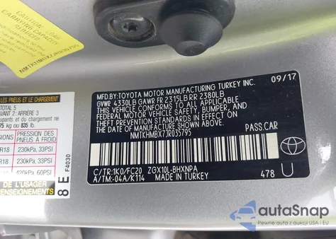 2018 Toyota C-Hr Xle Premium from USA, damaged, VIN NMTKHMBX7JR035795